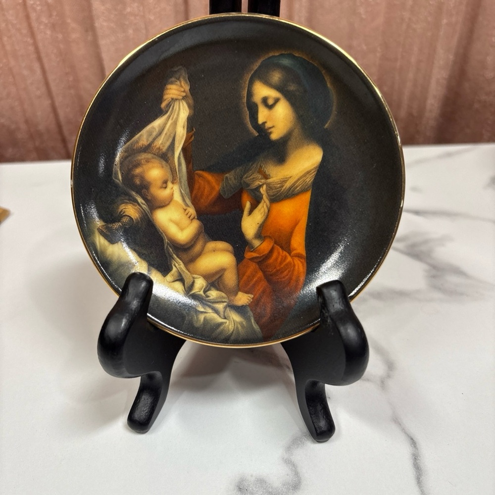 Decorative Plate with Religious Artwork